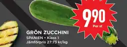 Willys Grön zucchini erbjuda