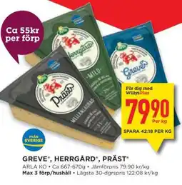 Willys Grevé , Herrgård , Präst erbjuda