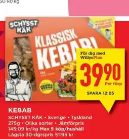 Willys KEBAB erbjuda