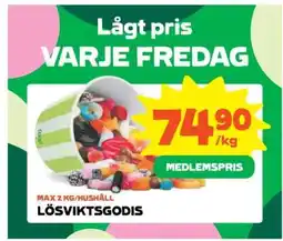 Stora Coop Lösviktsgodis erbjuda