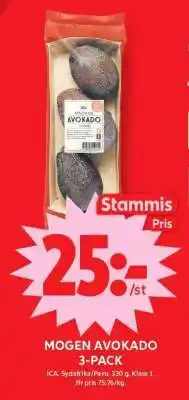 ICA Supermarket MOGEN AVOKADO 3-PACK erbjuda