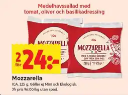 ICA Supermarket MOZZARELLA erbjuda
