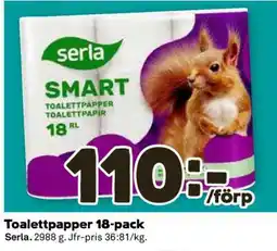 Coop TOALETTPAPPER 18-PACK erbjuda