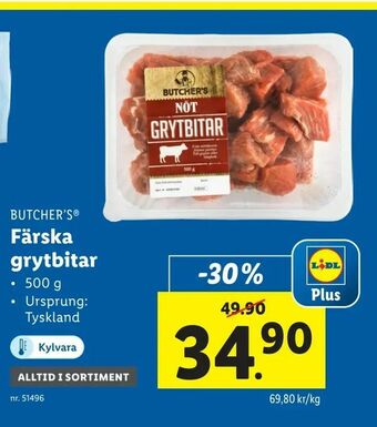 Lidl Färska grytbitar erbjuda