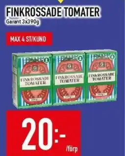 Matdax Garant Finkrossade tomater erbjuda