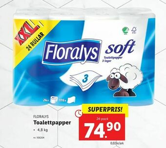 Lidl Toalettpapper erbjuda