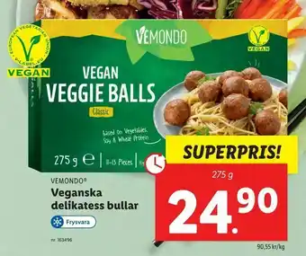 Lidl Veganska delikatess bullar erbjuda