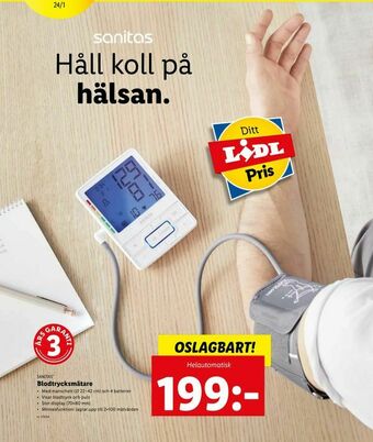 Lidl Blodtrycksmätare erbjuda