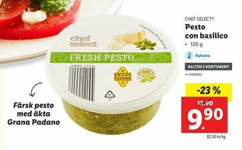 Lidl Pesto con basilico erbjuda