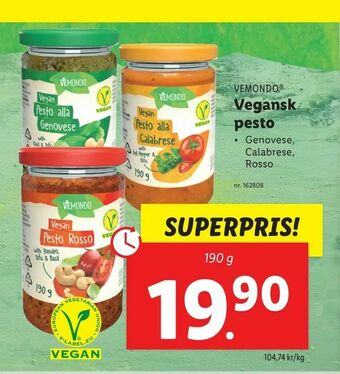 Lidl Vegansk pesto erbjuda
