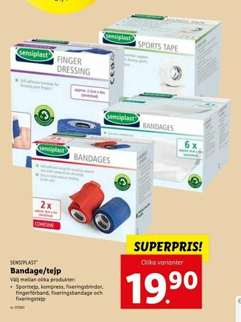 Lidl Bandage/tejp erbjuda