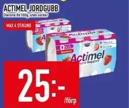 Matdax Danone Actimel jordgubb erbjuda