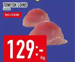 Matdax Tonfisk loins erbjuda