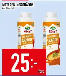 Matdax Arla Kökets Matlagningsgrädde erbjuda