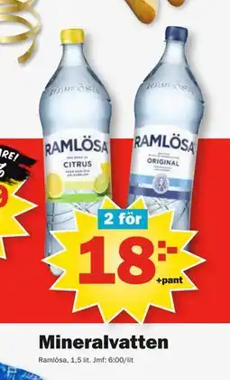 Pekås Mineralvatten erbjuda