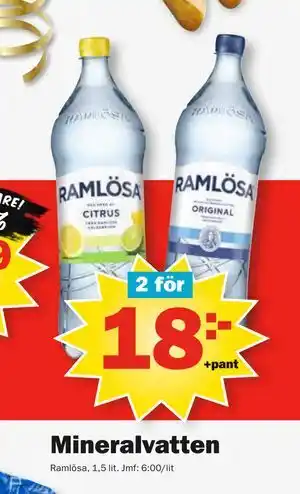 Pekås Mineralvatten erbjuda