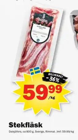 Pekås Stekfläsk erbjuda
