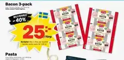 Pekås Bacon 3-pack, Medlemspris erbjuda