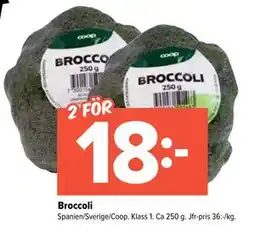 Coop Extra Broccoli erbjuda