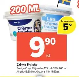 Coop Extra Crème Fraiche erbjuda