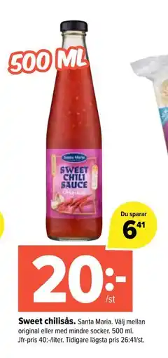 Coop Extra Sweet chilisås erbjuda