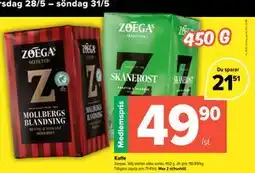 Coop Extra Kaffe, Medlemspris erbjuda