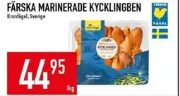 Matdax Kronfågel Färska marinerade kycklingben erbjuda