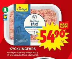 ICA Supermarket Kycklingfärs erbjuda