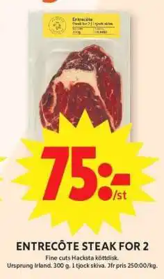 ICA Supermarket ENTRECÔTE STEAK FOR 2 erbjuda