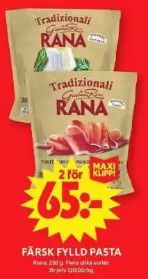 ICA Supermarket Färsk fylld pasta erbjuda