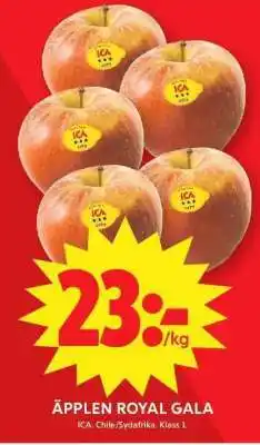 ICA Supermarket ÄPPLEN ROYAL GALA erbjuda
