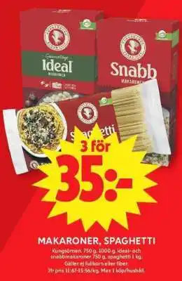 ICA Supermarket MAKARONER, SPAGHETTI erbjuda