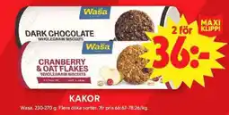 ICA Supermarket Wasa Wholegrain Biscuits erbjuda