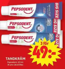 ICA Supermarket Tandkräm Pepsodent erbjuda