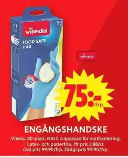 ICA Supermarket Vileda Engångshandske erbjuda
