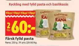 ICA Supermarket Färsk fylld pasta erbjuda