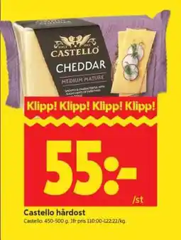 ICA Supermarket Castello Hårdost erbjuda