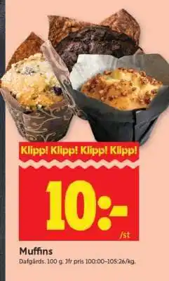 ICA Supermarket Muffins erbjuda
