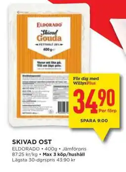 Willys SKIVAD OST erbjuda