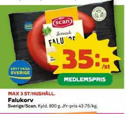 Coop Falukorv erbjuda
