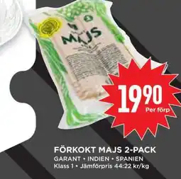 Willys FÖRKOKT MAJS 2-PACK erbjuda