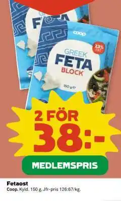 Coop Fetaost erbjuda