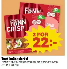 Coop Tunt Knäckebröd erbjuda