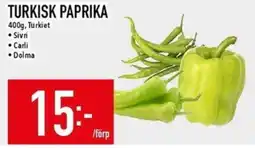 Matdax Turkisk paprika erbjuda