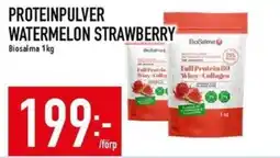 Matdax BIOSALMA Proteinpulver watermelon strawberry erbjuda