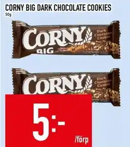 Matdax CORNY Big dark chocolate cookies erbjuda
