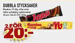 Matdax MARABOU Dubbla stycksaker erbjuda