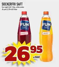 Matdax FUN LIGHT Sockerfri saft erbjuda
