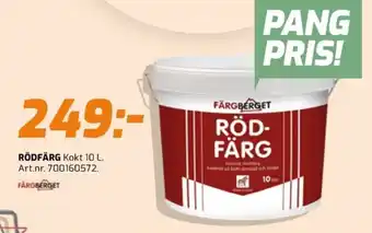 Bolist Rödfärg erbjuda