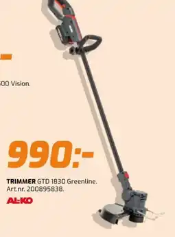 Bolist AL-KO Trimmer GTD 1830 Greenline erbjuda